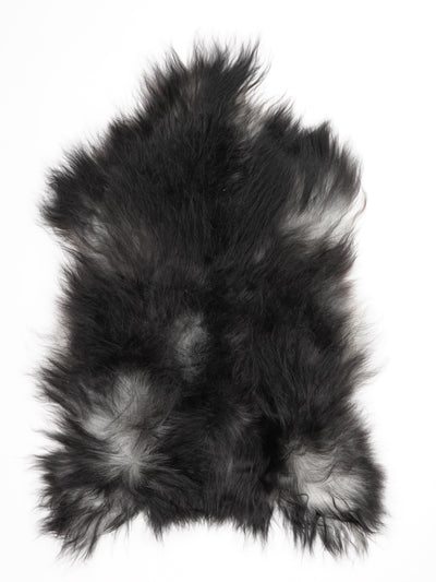 Gråt islandsk lammeskind XL