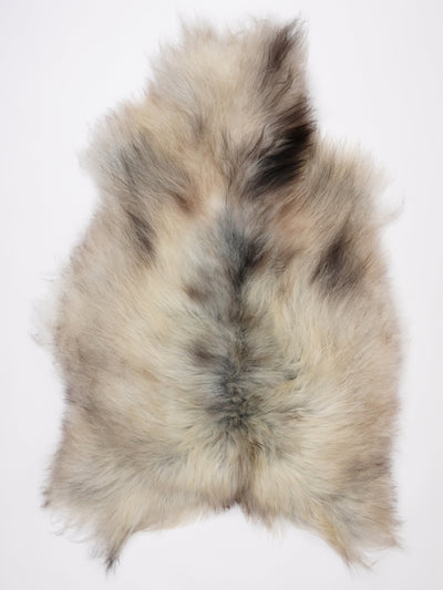 Gråt islandsk lammeskind XL