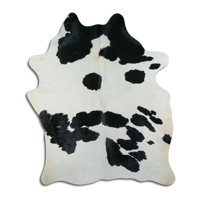 Sort og hvidt koskind L