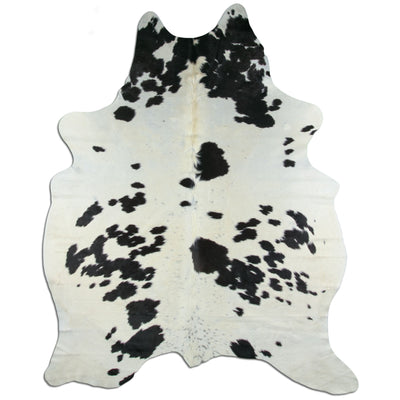 Sort og hvidt koskind XXL