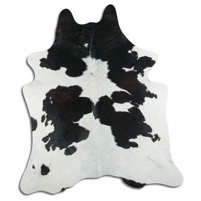 Sort og hvidt koskind XL