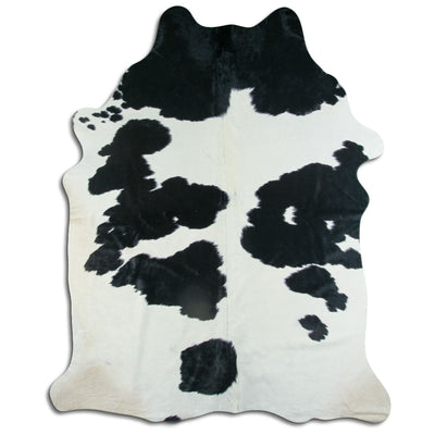 Sort og hvidt koskind XXL