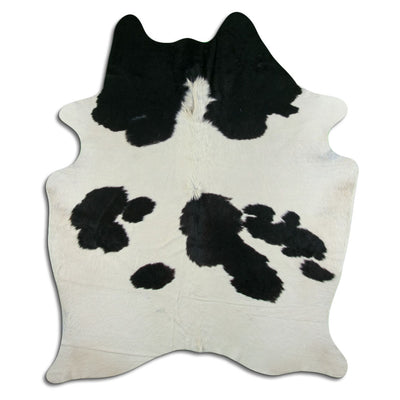 Sort og hvidt koskind XXL