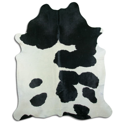 Sort og hvidt koskind XXL