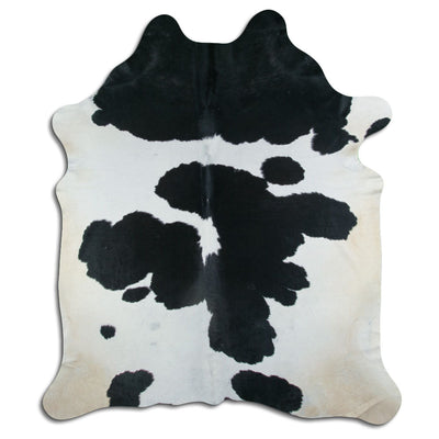 Sort og hvidt koskind XXL