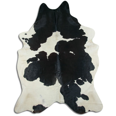 Sort og hvidt koskind XXL