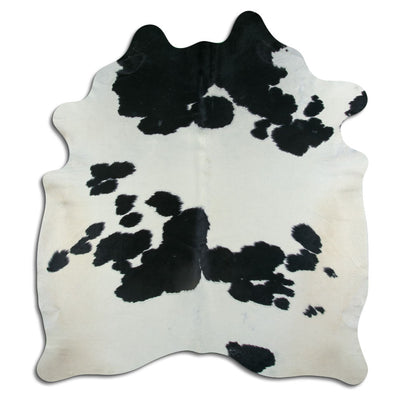 Sort og hvidt koskind XXL