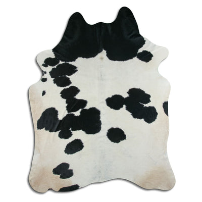 Sort og hvidt koskind XXL