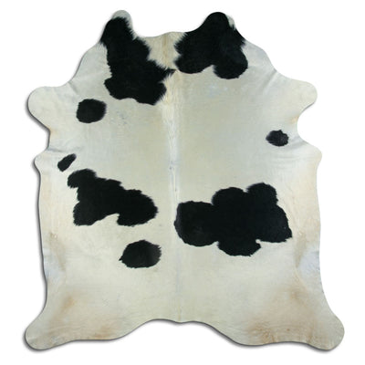 Sort og hvidt koskind XXL