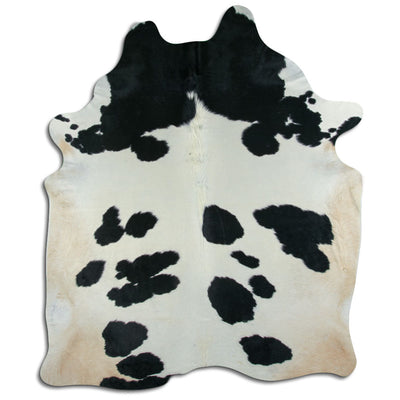 Sort og hvidt koskind XXL