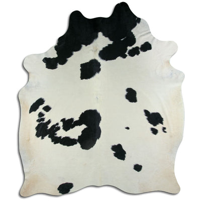 Sort og hvidt koskind XXXL