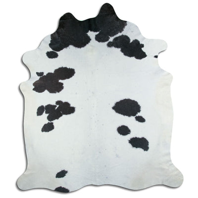 Sort og hvidt koskind XXXL
