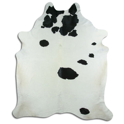 Sort og hvidt koskind XXL
