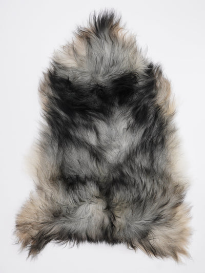 Gråt islandsk lammeskind XL