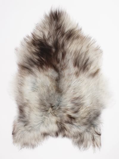 Gråt islandsk lammeskind XL