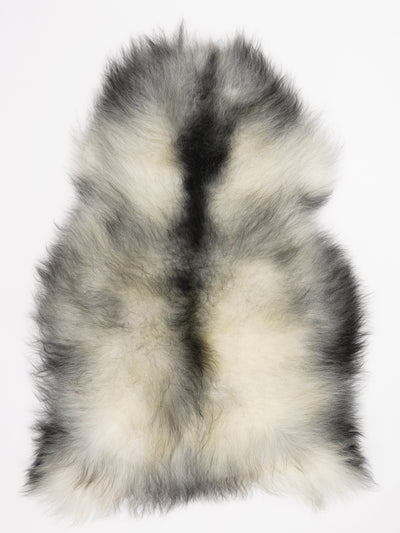 Gråt islandsk lammeskind XL