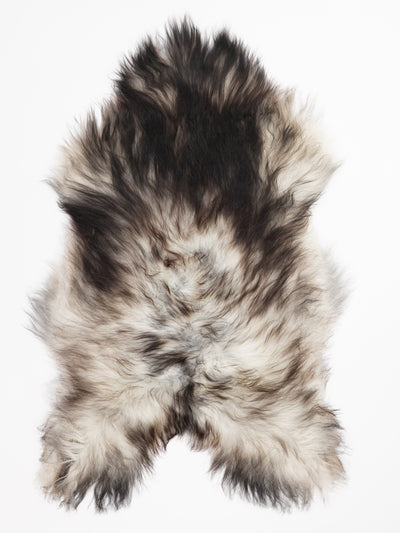 Gråt islandsk lammeskind XL