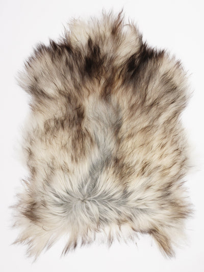 Gråt islandsk lammeskind XL