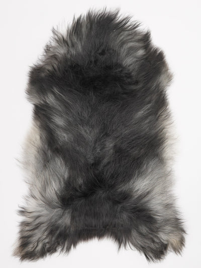 Gråt islandsk lammeskind XL