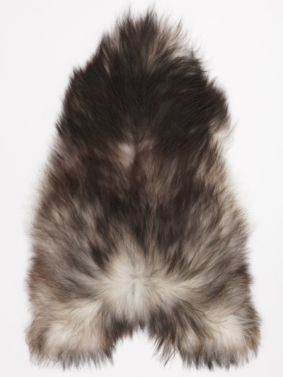 Gråt islandsk lammeskind XL