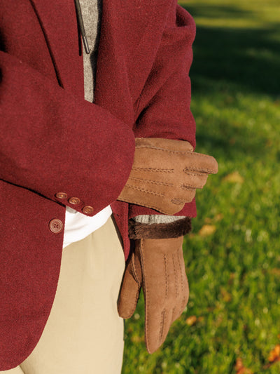 Handsker af lammeskind