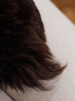 Mørkebrunt lammeskind