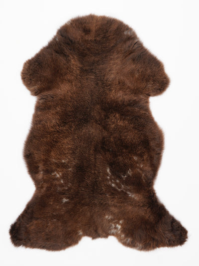 Flerfarvet lammeskind L