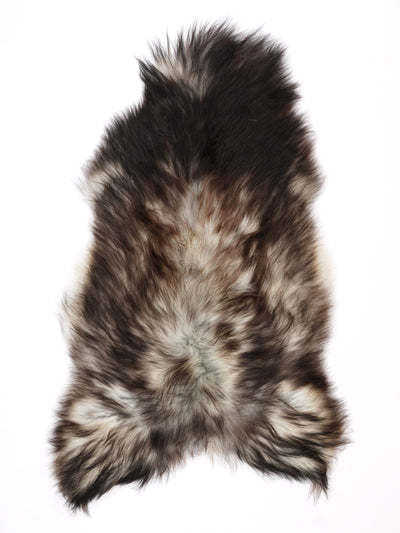 Gråt islandsk lammeskind XL