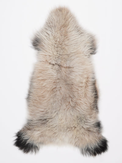 Flerfarvet lammeskind L