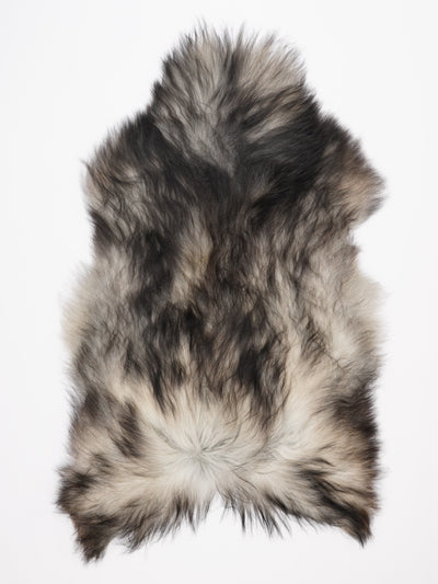 Gråt islandsk lammeskind XXL