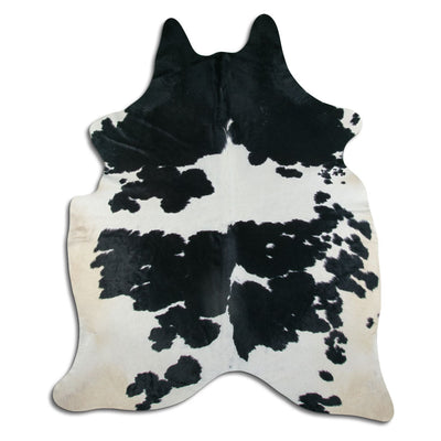 Sort og hvidt koskind XXL