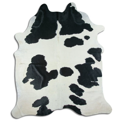 Sort og hvidt koskind XXL