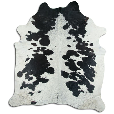 Sort og hvidt koskind XXL