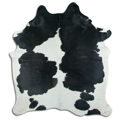 Sort og hvidt koskind XXL