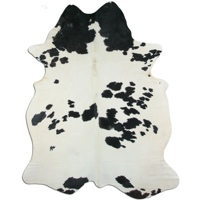 Sort og hvidt koskind XXL