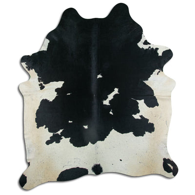 Sort og hvidt koskind XXL