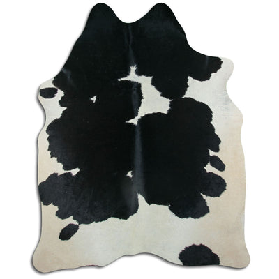 Sort og hvidt koskind XL