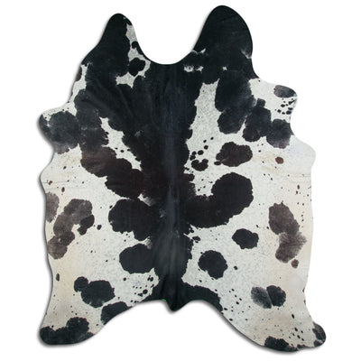 Sort og hvidt koskind XXL