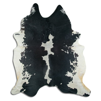 Sort og hvidt koskind XXL