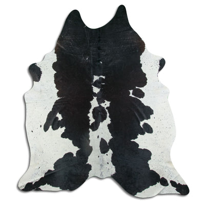 Sort og hvidt koskind XXL