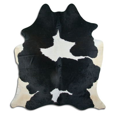 Sort og hvidt koskind XXL