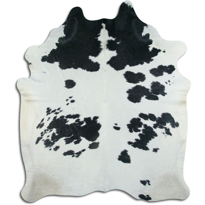 Sort og hvidt koskind XXL