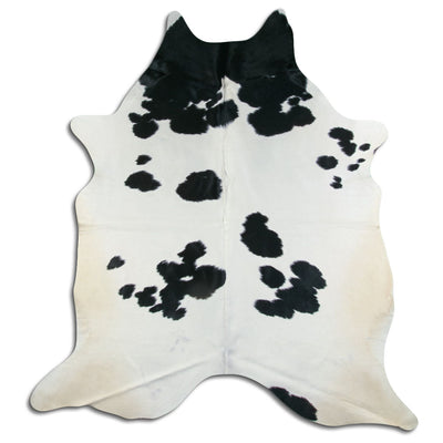 Sort og hvidt koskind XXL