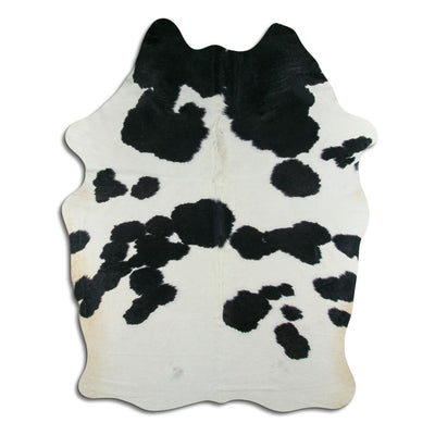 Sort og hvidt koskind XXL