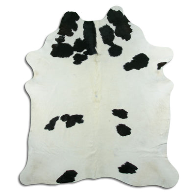 Sort og hvidt koskind XL