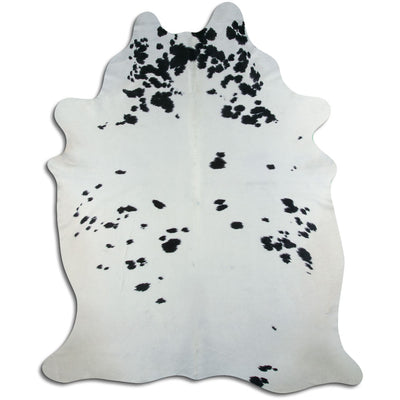 Sort og hvidt koskind XXXL