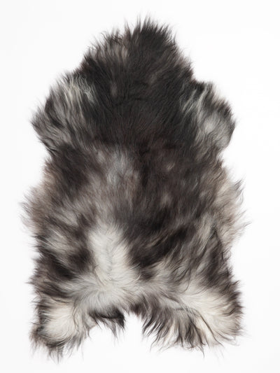 Gråt islandsk lammeskind XL