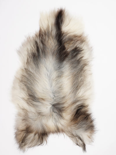 Gråt islandsk lammeskind XL