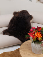 Mørkebrunt lammeskind