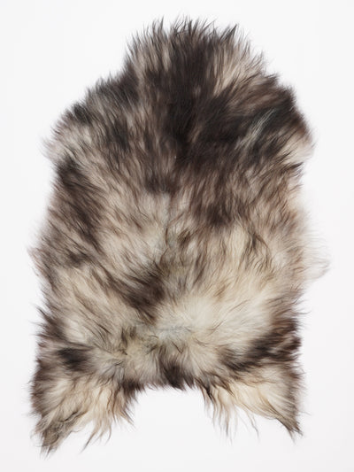 Gråt islandsk lammeskind XL